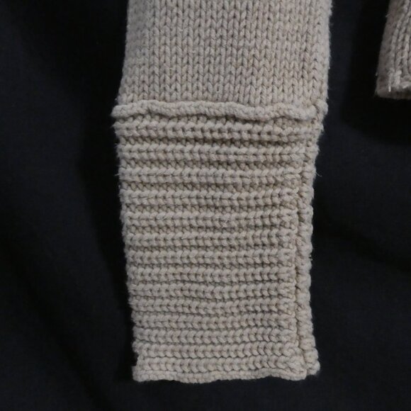 DEX - Fresh Products | small | Beige Ribbed Turtleneck Sweater - Picture 12 of 14